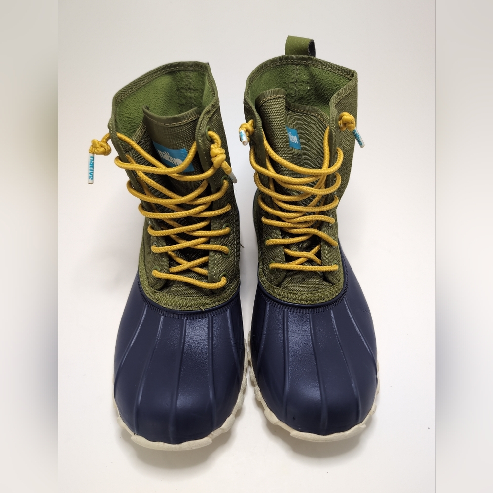 Native Jimmy Duck Rain Boots Unisex Women Size 5 Men Size 3